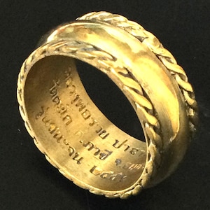 Holy Vintage LP Ruay Chanajon B.E. 2556 Gold Ring / Powerful Charm Ring / Lucky and Wealth Ring / Sacred Blessed Thai Buddhist Amulet / Gift