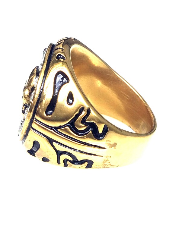 Rare Solid Gold 18K Skull Magic Ring / Powerful P… - image 4
