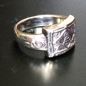 Anillo de plata mágico raro del templo LP Kuay Kositaram / Poderoso talismán sagrado protector de la suerte / Amuleto budista tailandés / Antiguo y vintage