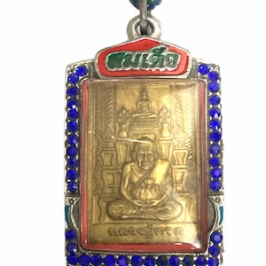 Lp Tuad Thai Amulet: Changhai Temple Good Luck Pendant