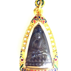 Rzadki tęczowy amulet Leklai LP Tuad / Najlepszy święty wisiorek na szczęście / Ochronny potężny talizman / Tajskie buddyjskie amulety / Prezenty dla kochanków