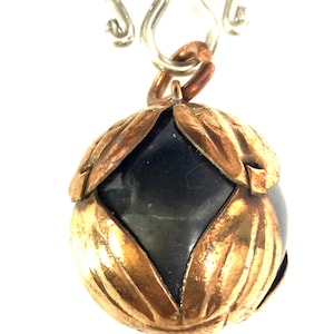 Black Looksakat Leklai Metal Charm Montra Pendant from Kor-Laan Mountain / Rare Talisman for Protection / Blessed Sacred Thai Buddha Amulet