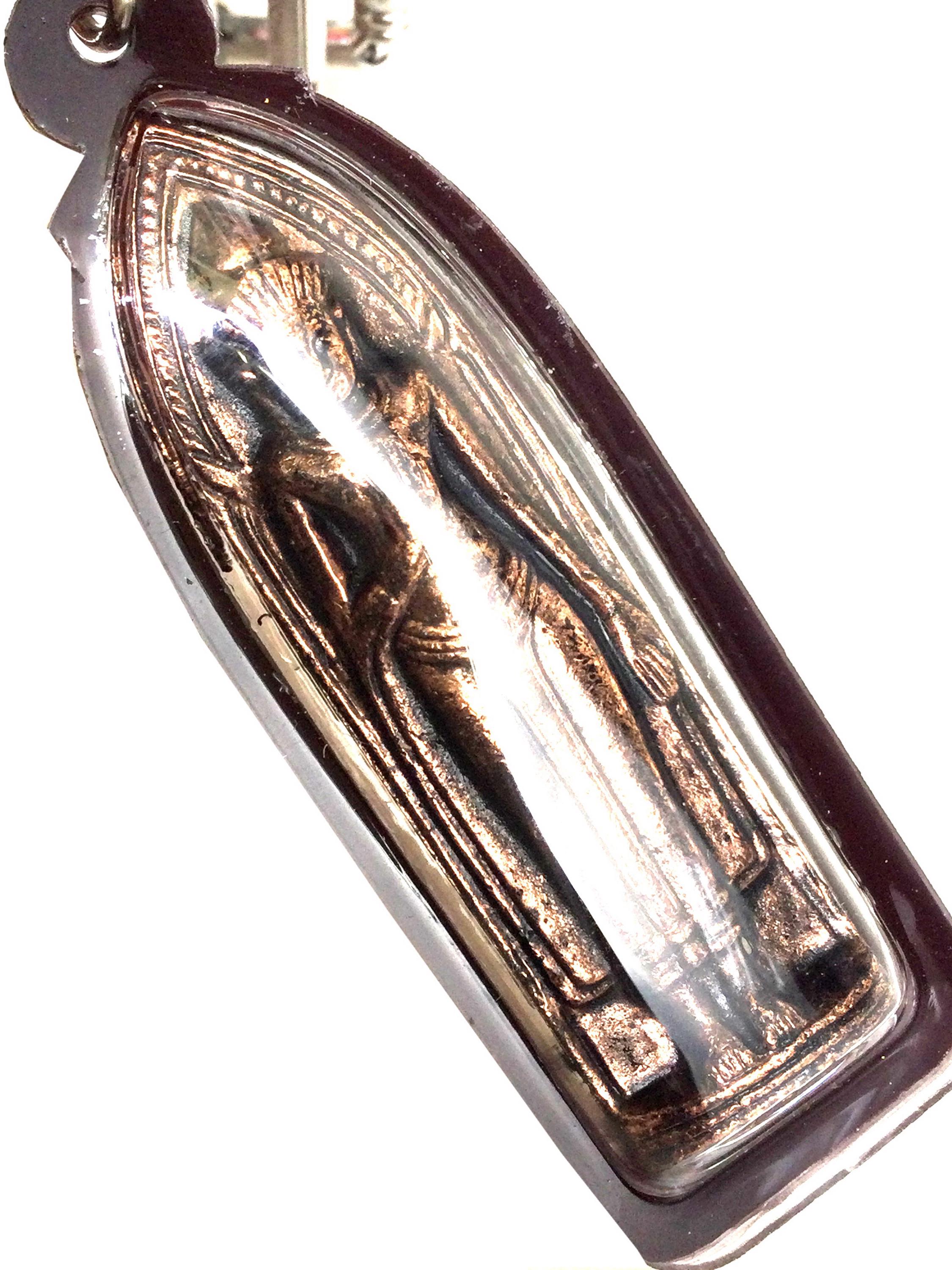 Rare Old Phra Ruang-rang-puen Magic Pendant / Top Good Luck