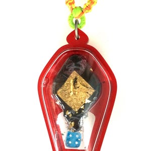 Raro ciondolo magico E-Per con teschio e dadi / Potente talismano per buona fortuna nel gioco d&#39;azzardo / Sacro amuleto thailandese benedetto / Collana portafortuna