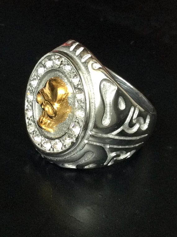 Rare Solid Silver Skull Magic Ring / Powerful Pro… - image 6