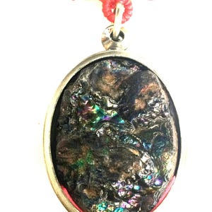 7 Color Rainbow Leklai Stone / Powerful Sacred Pendant / Thai Amulet / Leklai Pendant / Magic Leklai / Leklai Stone / Life Protective Amulet