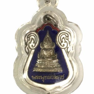 Seltener Rian Phra Buddha Chinarat B.E. 2545, Tangkamnoi Tempel / kraftvoller Mantra Glücksbringer / Thailändischer Buddha Amulett Anhänger / Geschenk