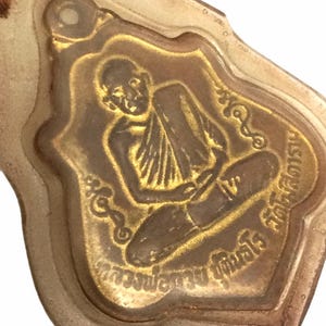 Amuleto de latón Hanuman raro: LP Kuay, amuleto de buena suerte