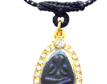 Very Rare Limited Phra Pidta by LP Tim Magic Pendant Powerful Talisman Lucky Charm Power Superb Thai Sacred Amulet, Free 1x Rope Necklace