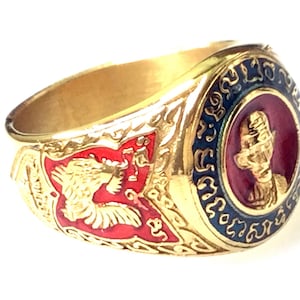 Anillo mágico LP Ruay Mahalap raro del templo Tako / Anillo de riqueza poderosa / Anillo de la suerte y encanto / Amuleto raro / Anillo amuleto tailandés