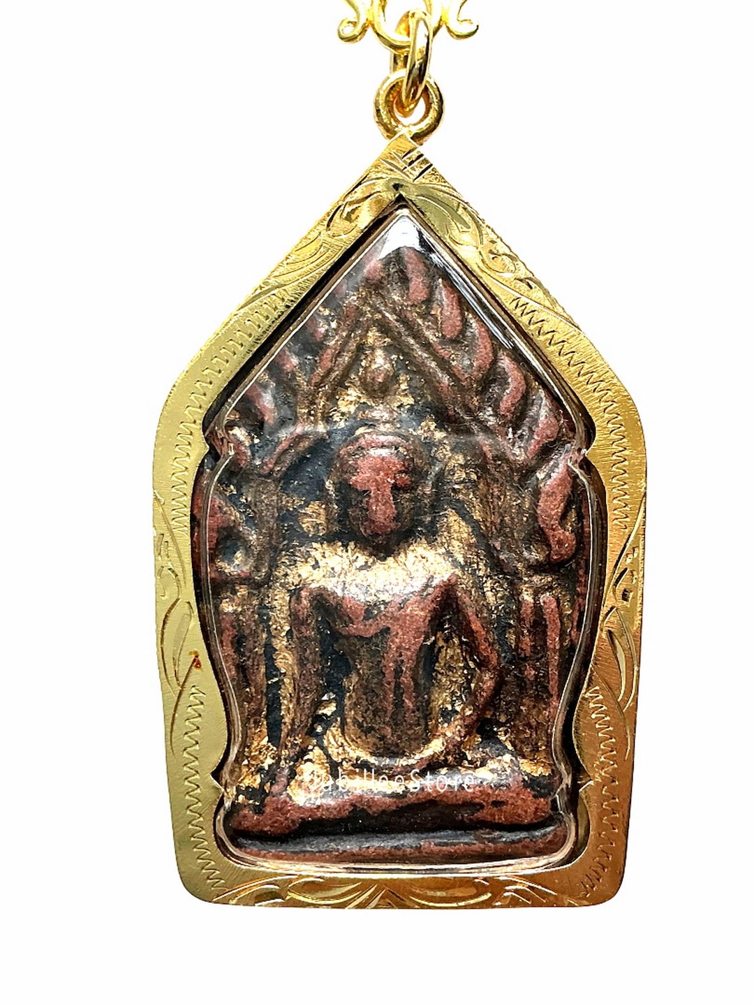 Very Rare Old Phra Khun-phaen Baankrang Amulet: Blessed Sacred Thai ...