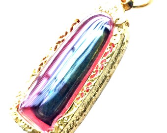 ❇神秘の宝珠♉タイの宝石♎精霊のお守り☪️未知の宝物♊レクライ♌ケウ✨️ 魔法聖石 虹レクライ 隕石雑貨 ななのすけ 原石 お守り No.4
