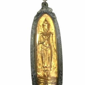 Zeldzame Phra Ruang-Rang-Puen, Mahatath-tempel krachtige hanger / geluk en beschermende talisman / gezegende heilige Thaise Boeddha-amulet / cadeau