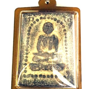 Rare LpTuad and Twin Sarika (Back) Magic Pendant, Changhai Temple / Powerful Lucky Charm Talisman for Protection / Sacred Thai Buddha Amulet
