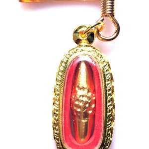 Rare Gold Paya Leklai Stone / Powerful Magic Sacred Pendant / Thai Amulet / Leklai Pendant / Leklai / Leklai Stone / Life Protective Amulet