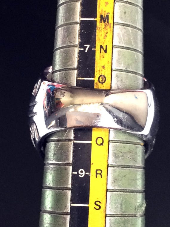 Rare Solid Silver Skull Magic Ring / Powerful Pro… - image 7