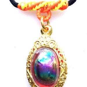 Rare Rainbow 7 Color Leklai Stone / Powerful Magic Pendant / Thai Amulet / Leklai Pendant / Lek lai / Leklai Stone / Life Protective Amulet