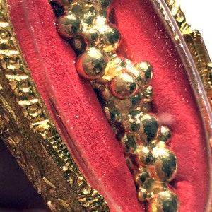 Very Rare Gold Leklai Metal Charm Magic Pendant / Powerful Protective Natural Stone / Lucky Life Thai Amulet with Free 1x Gold Necklace L267