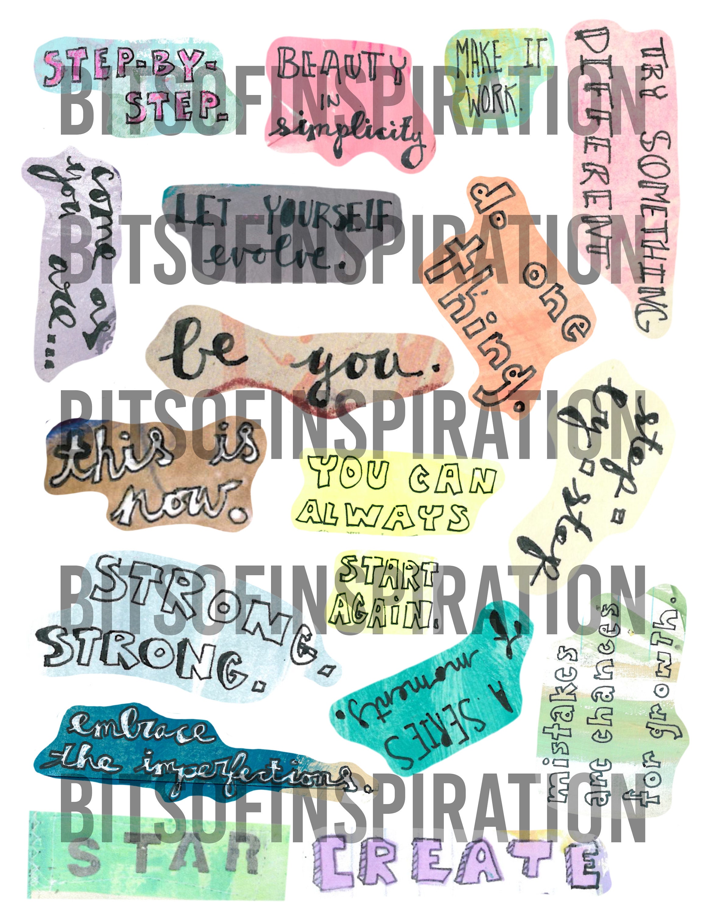 DIGITAL Collage Sheet Bundle Printable Art Journal Ephemera | Etsy