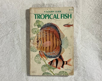 Vintage Field Guide - Golden Nature Guide - Tropical Fish Reference Book - Smash Book or Junk Journal Supply