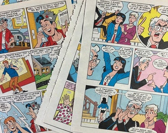 Archie Comic Book Pages - Collage Ephemera Pack (15 count)
