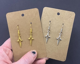 Handmade Star Dangle Earrings – Minimalist Celestial Jewelry