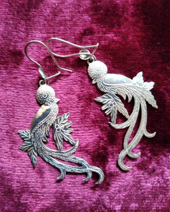 Sterling Silver Bird Earrings