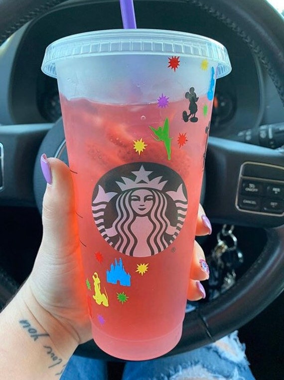 Personalized Disney Starbucks Cup Etsy