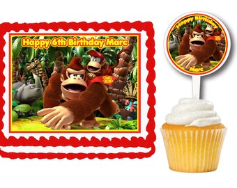 donkey kong cake etsy