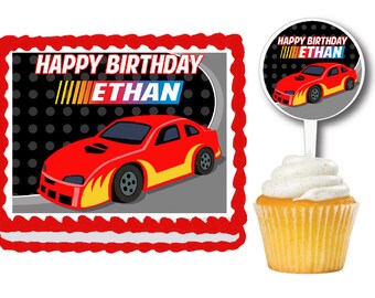 nascar cake topper etsy