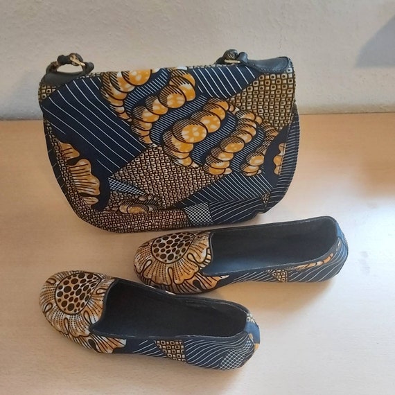 Ankara bag and Shoe Set African print bag and shoe set Etsy