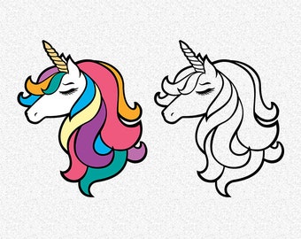 Download Unicorn silhouette | Etsy