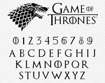 game of thrones font alphabet on dark background game of thrones font alphabet on dark background