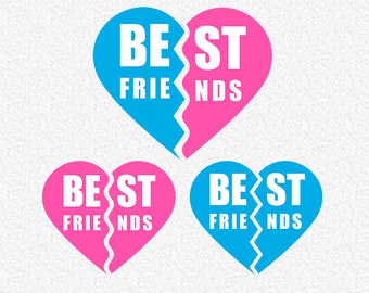 Download Best friends svg | Etsy