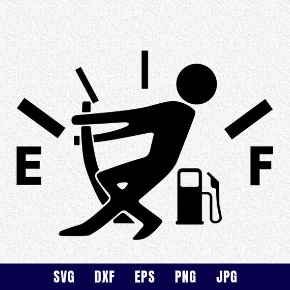 Gas Gauge SVG Short Hair Empty Gas svg SVG Funny svg svg Etsy