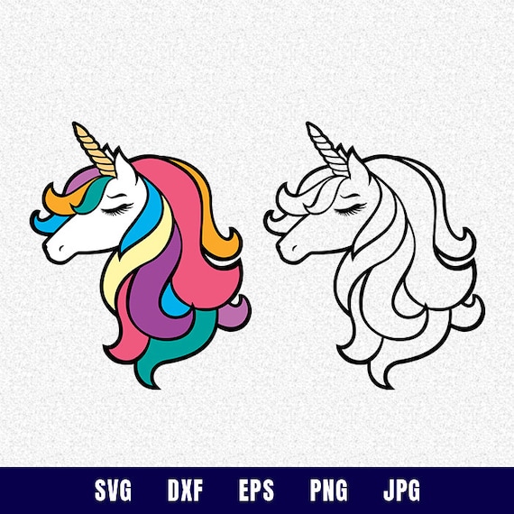Download Unicorn Silhouette Unicorn Svg Svg Silhouette Cutting File | Etsy