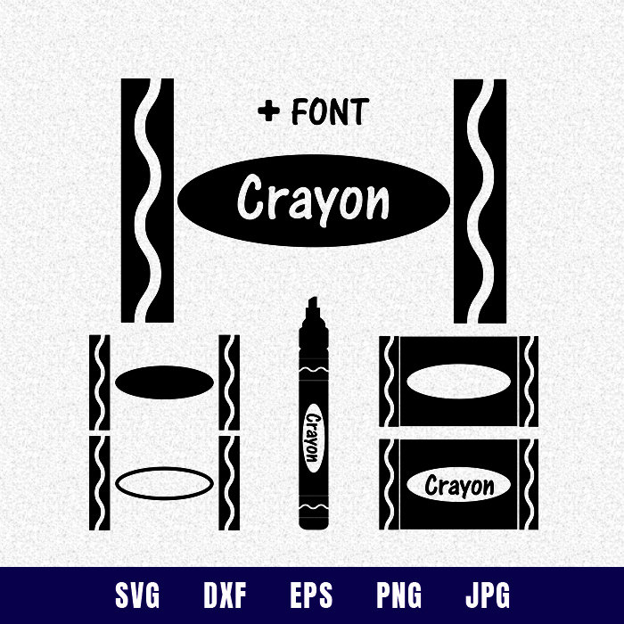 Download Crayon Svg Wrapper Svg Crayola Svg Crayon Monogram Frame ...