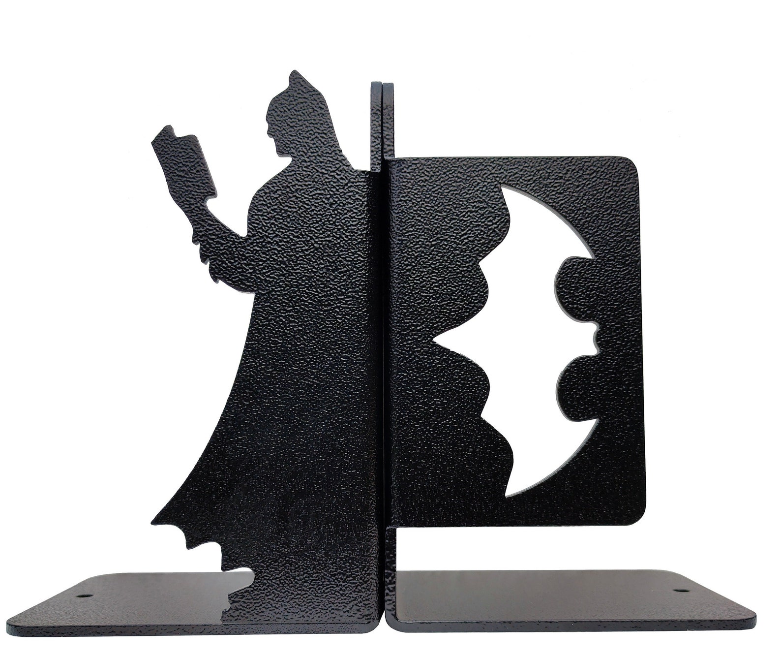 Batman Reading Metal Bookend Batman Decor Superhero Decor Etsy
