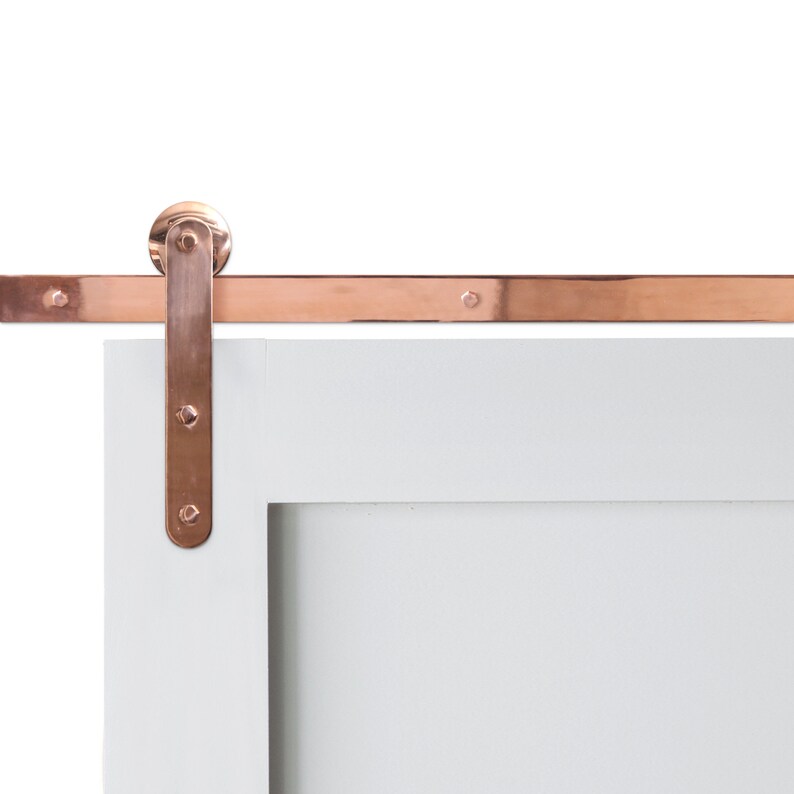 Pinnacle Copper Barn Door Hardware Etsy