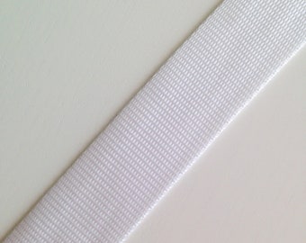 Webbing 4 cm WHITE / basic price and sales unit 1 m 1.30 EUR / pocket strap