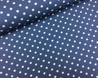 Jersey Dots Blue Light Blue / Hilco Everly Points / Dots / Basic Fabric / Children's Fabric / Dotted