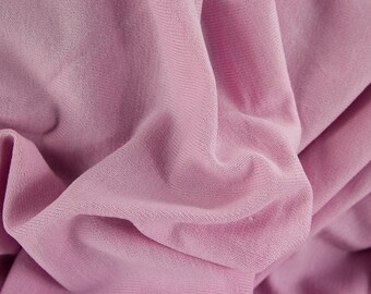 Knit knit fabric pink uni / Swafing Lisa /
