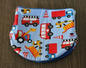 Halssocke Baby light blue cars/scarf loop for winter/Gechenk for boys/suitable for dolls