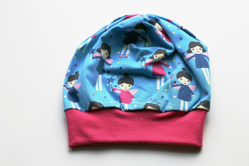 Beanie beanie beanie fairies pink blue / beanie for kids / kids hat / gift / souvenir image 1