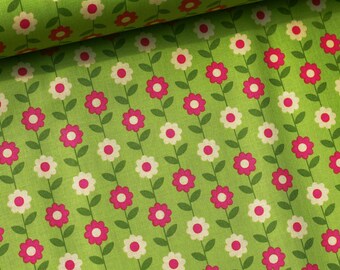 Cotone Riley Blake estate canzone Daisy 2 verde / floreale / Webware / PATCHWORKstoff /.