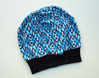 Beanie kids hat birds blue turquoise / hat for kids / kids hat / gift / souvenir