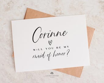Bridesmaid Proposal Card / Will You Be My Bridesmaid / Printable Calendar Canva Template / Editable Template / INSTANT DOWNLOAD