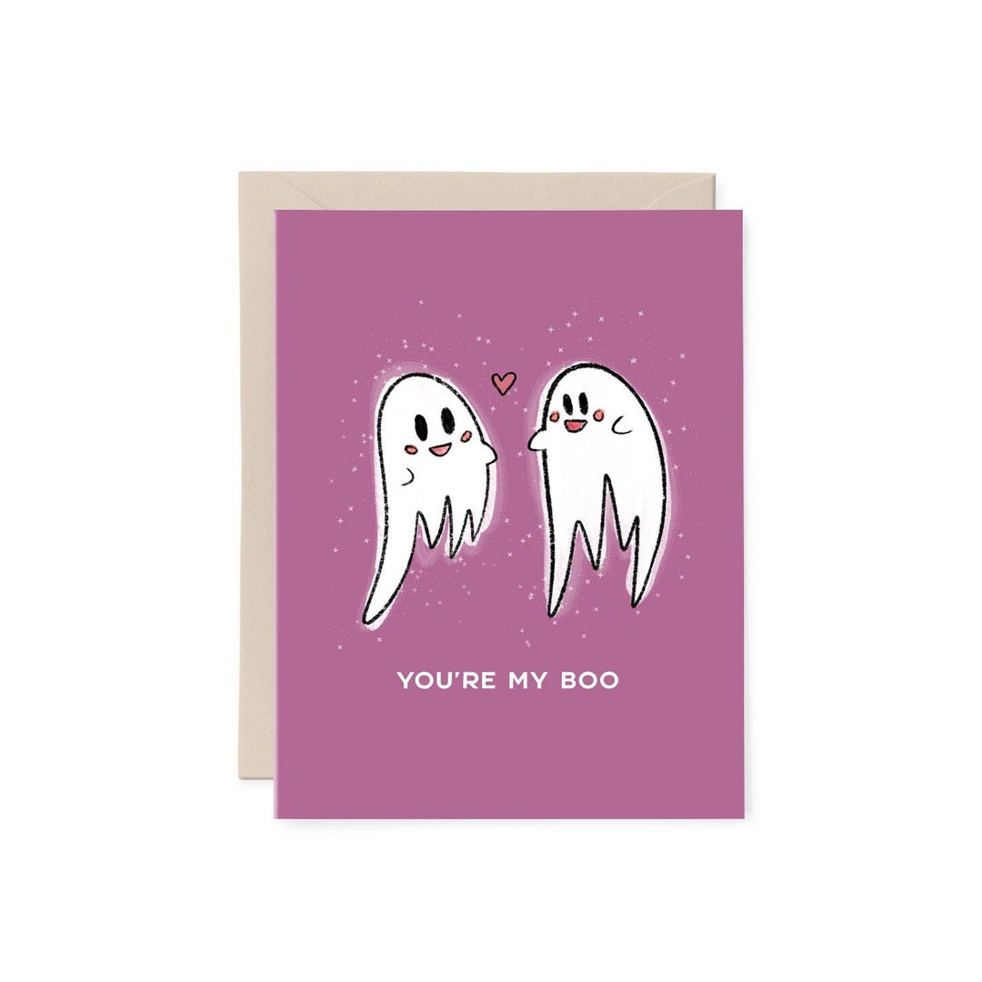 You're My Boo Card / Ghost Card / Spooky Season Card / Etsy