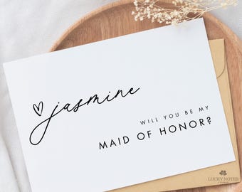 Bridesmaid Proposal Card / Will You Be My Bridesmaid / Printable Calendar Canva Template / Editable Template / INSTANT DOWNLOAD