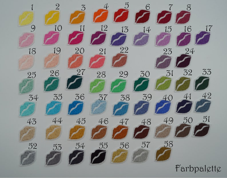 Schriftzug Schulkind 2024 57 Farben, 8 Neonfarben, Schwarz, Weiß Aufnäher Stickaufnäher Applikation Bild 2